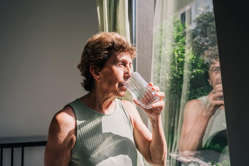Woman thinking about a protein in urine test