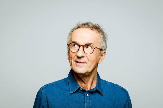 Man looking to the side